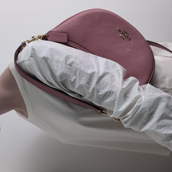 Coach CO996 Aria Shoulder Leather Gold/True Pink (Firm Price) - Picture 4 of 7